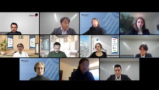 Screenshot of the video conference of the working group